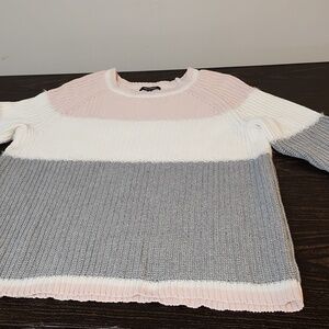 525 America Cotton color block sweater Chunky Fishermen 1X